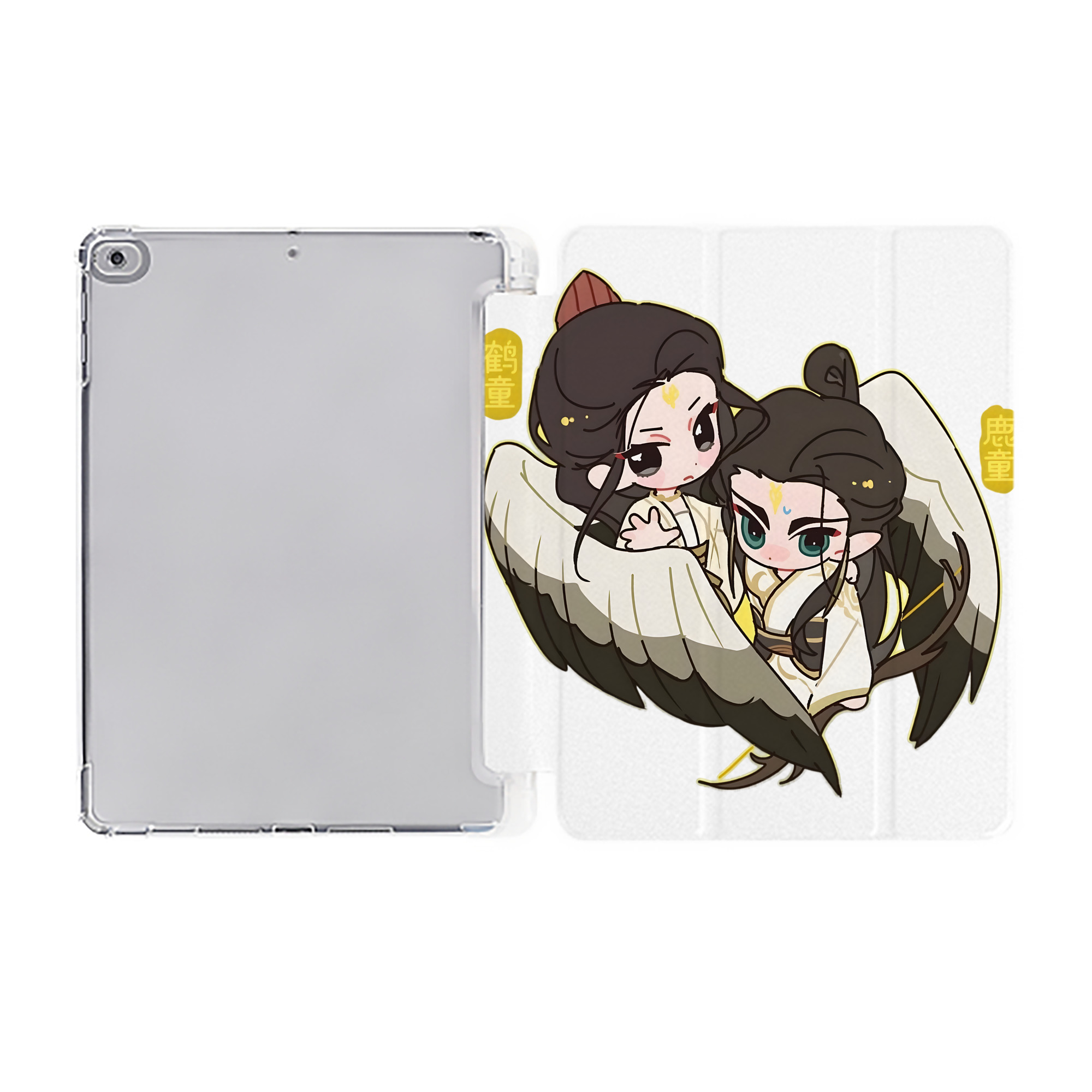 （画像用） Ne Zha 2 ナタ 魔童の大暴れ IPad ケース ペン収納付き 三つ折りスタンド PUレザー×シリコン 対応機種9.5/10.5/10.9インチ
